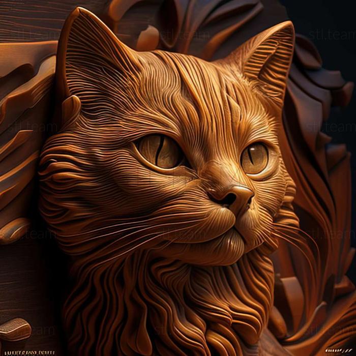 3D model Manx cat (STL)